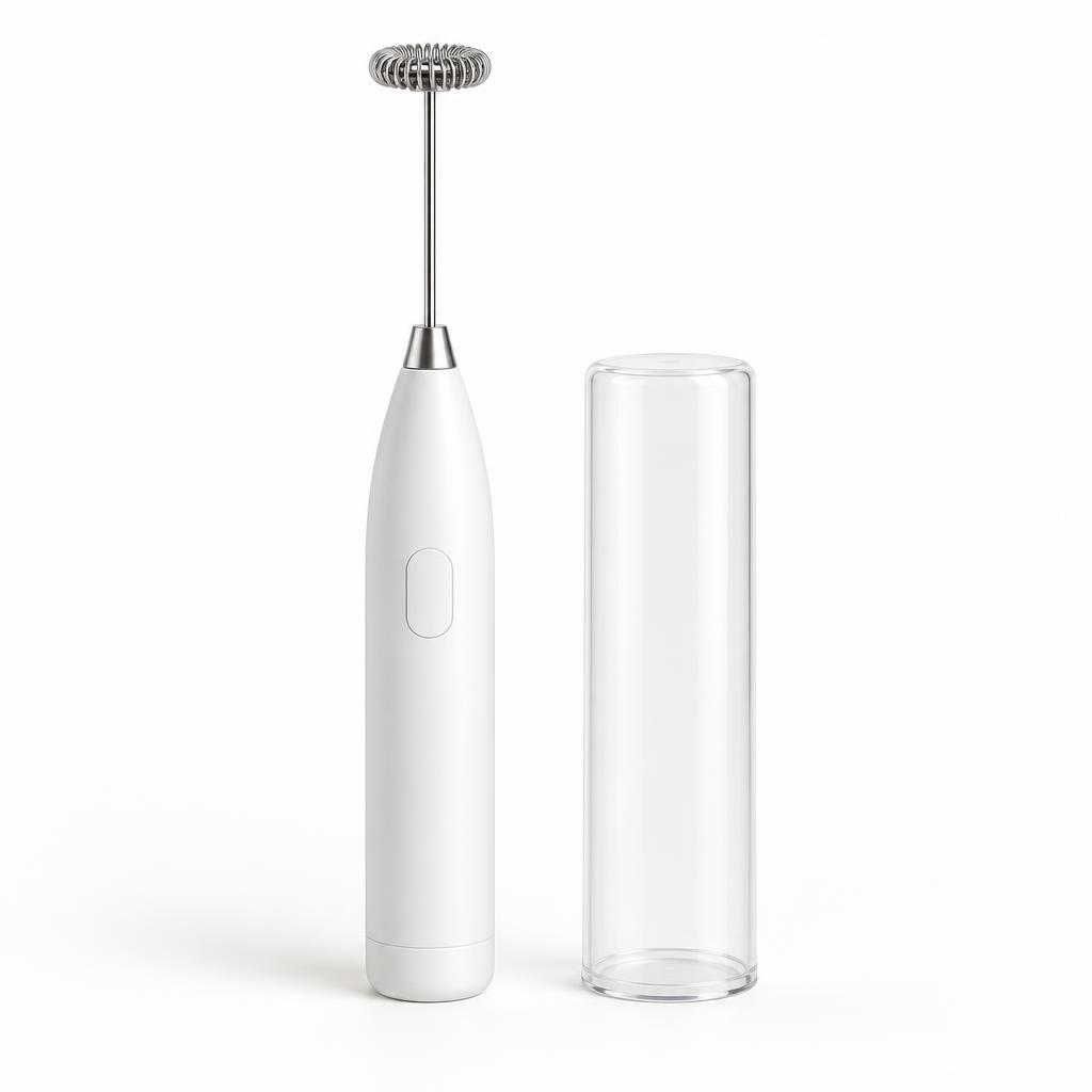 Stainless Steel Electric Milk Frother with Dust Cover